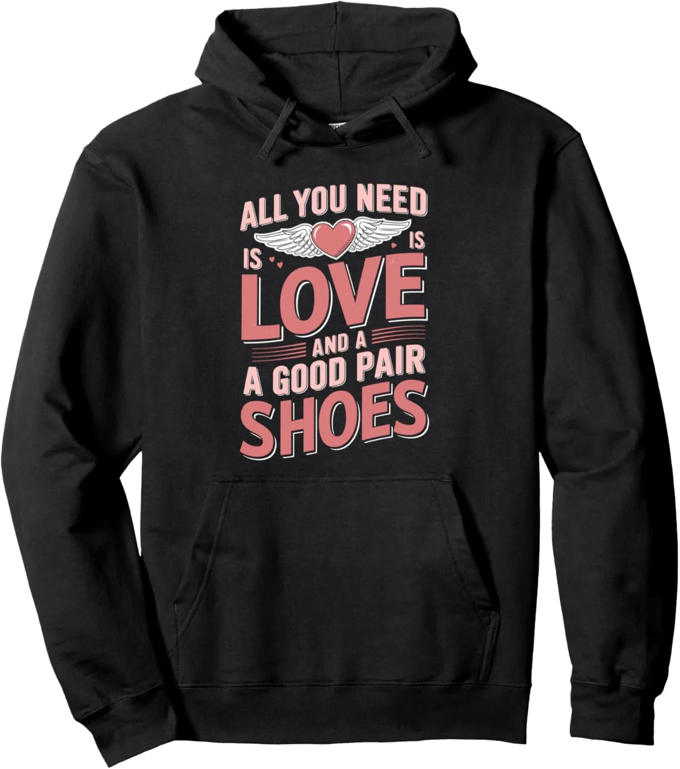 Love and Running Shoes Valentine's Day Marathon Couple Pullover Hoodie