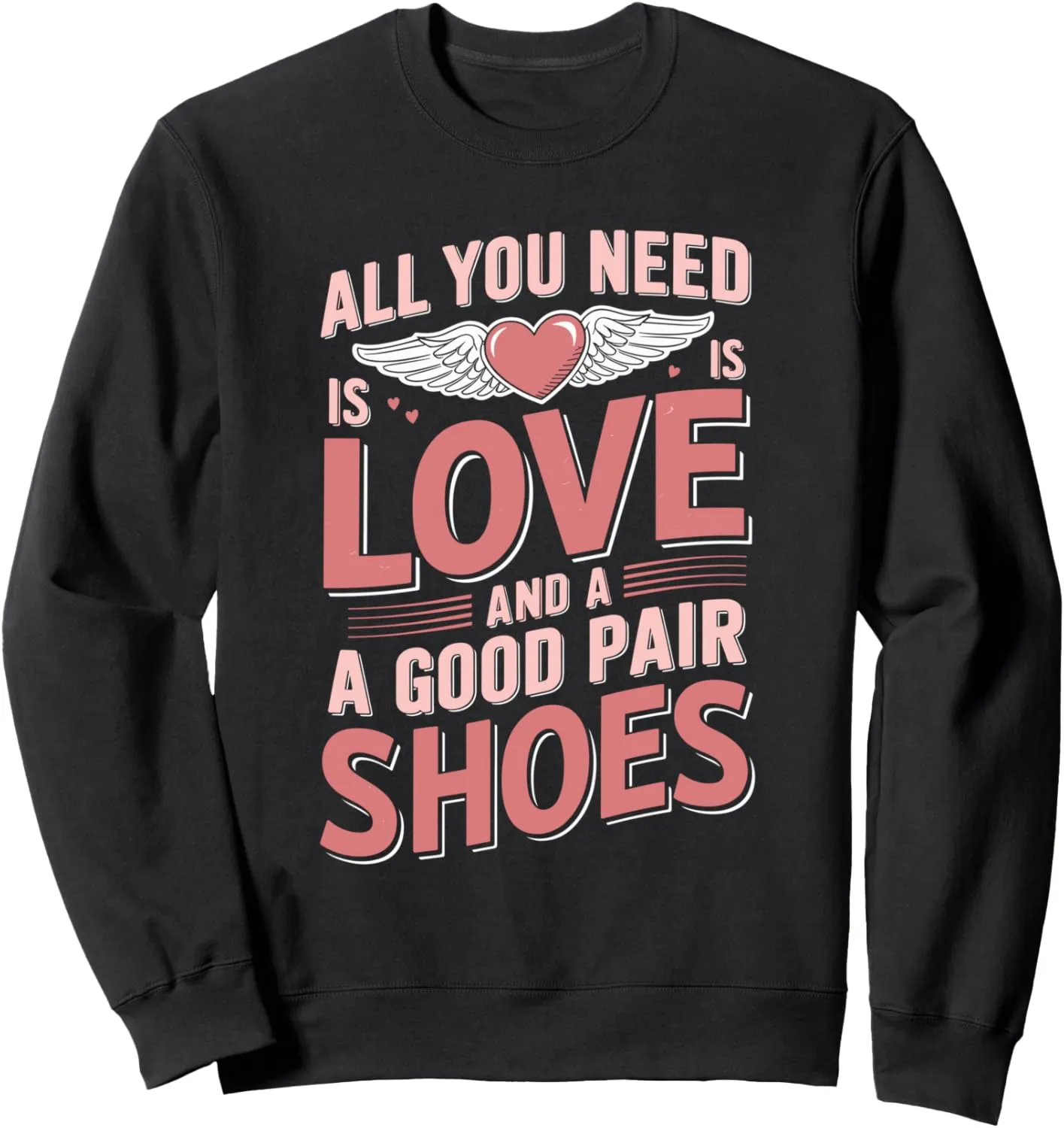 Love and Running Shoes Valentine's Day Marathon Couple Sweatshirt