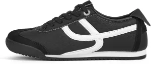 LUCKY STEP Women's Retro Fashion Sneakers Thin Sole Casual Walking Lightweight Tennis Trainers Running Gym Workout Classic Comfortable Athletic Shoes
