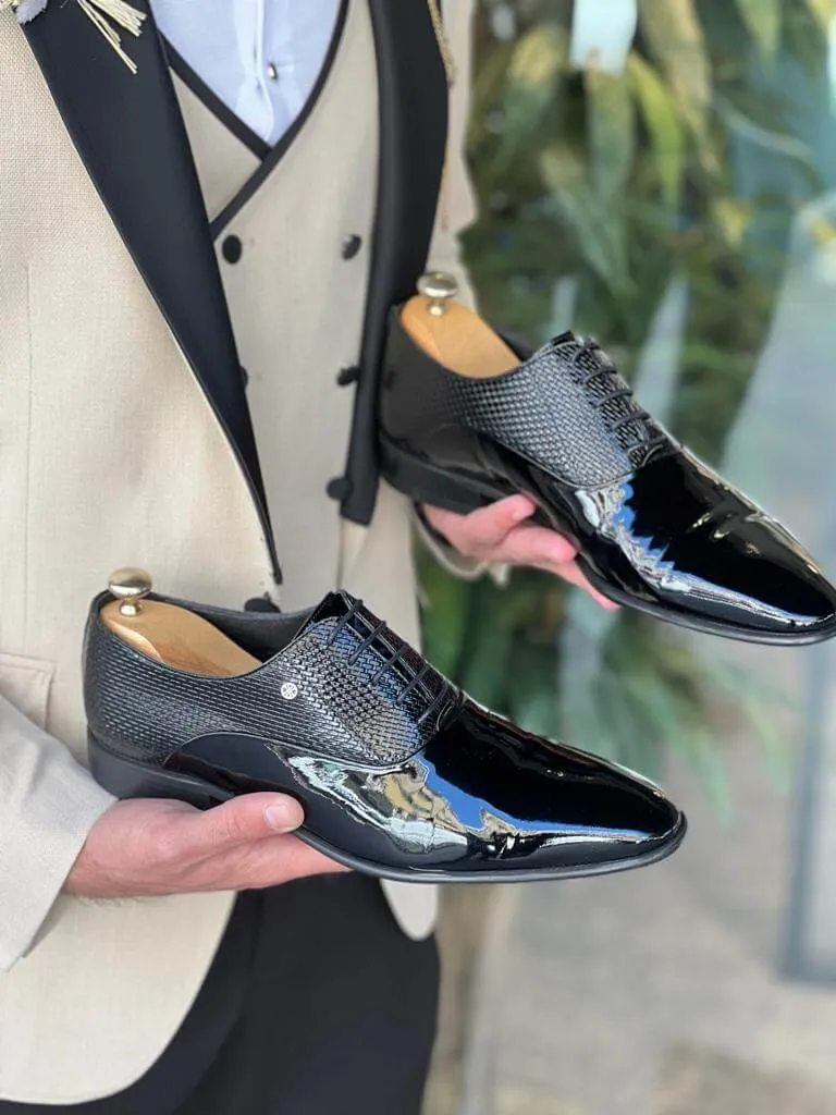 LuxeLace Black Oxfords