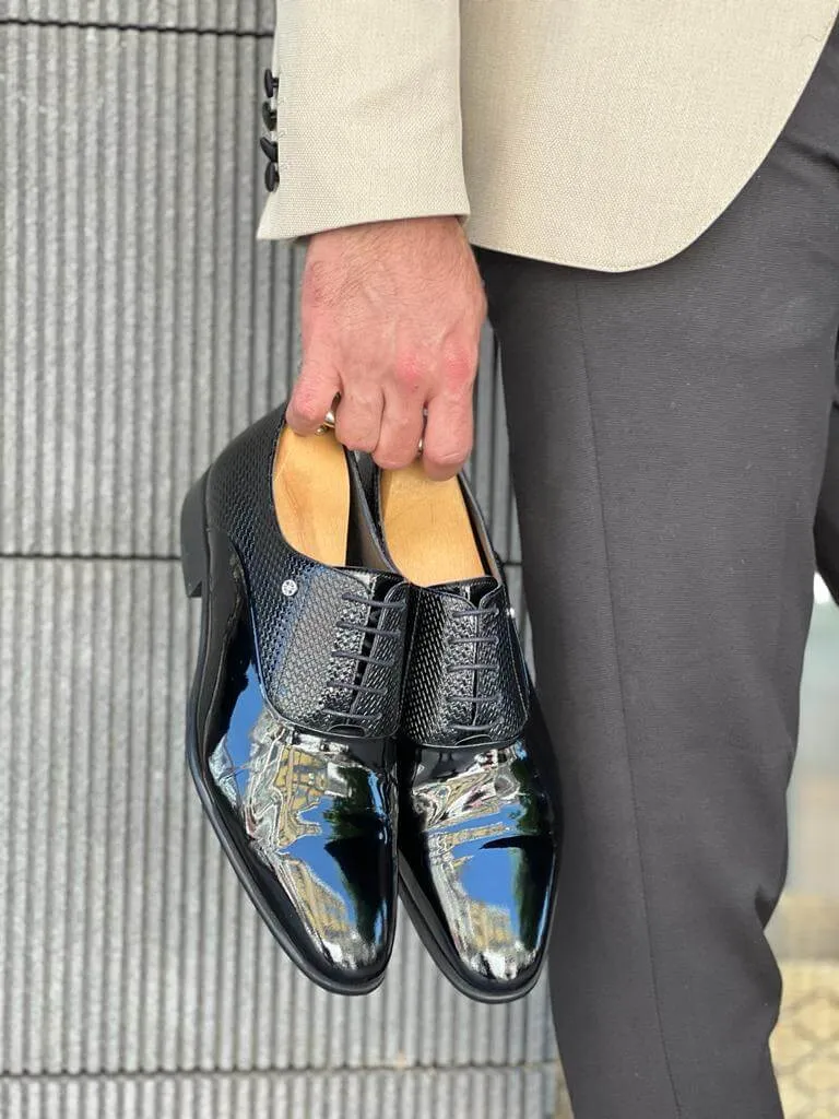 LuxeLace Black Oxfords