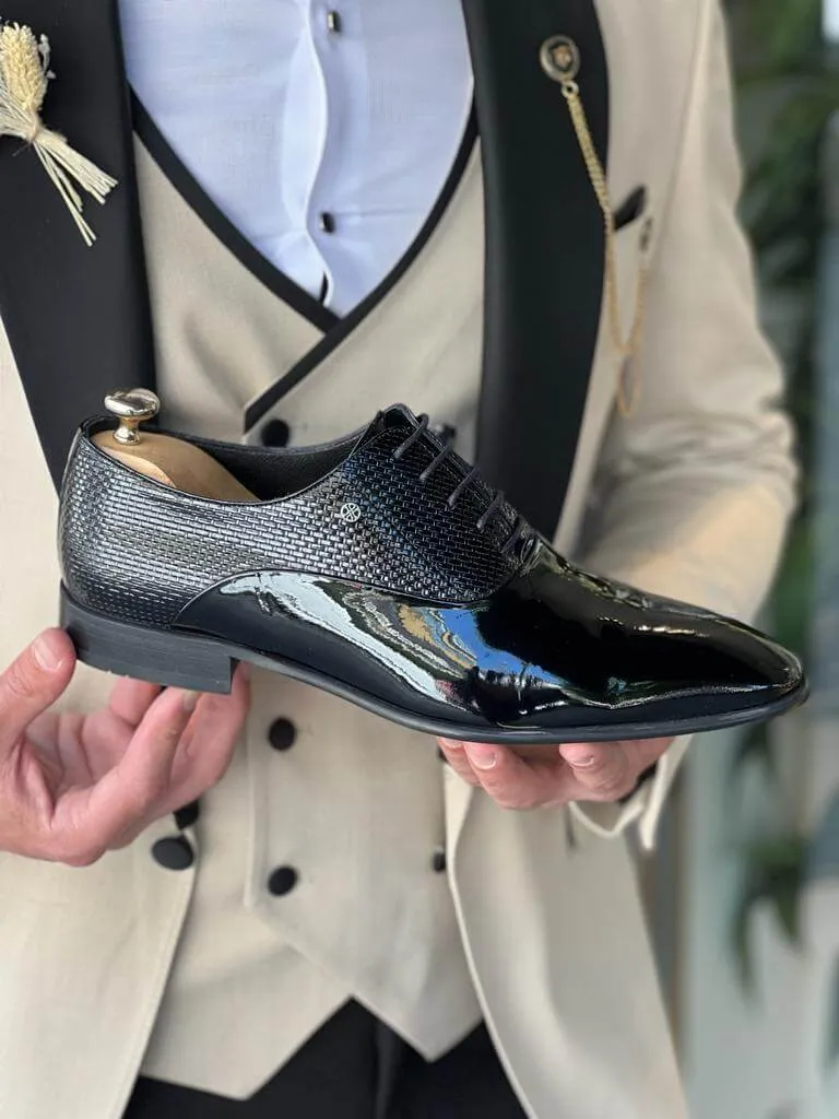LuxeLace Black Oxfords