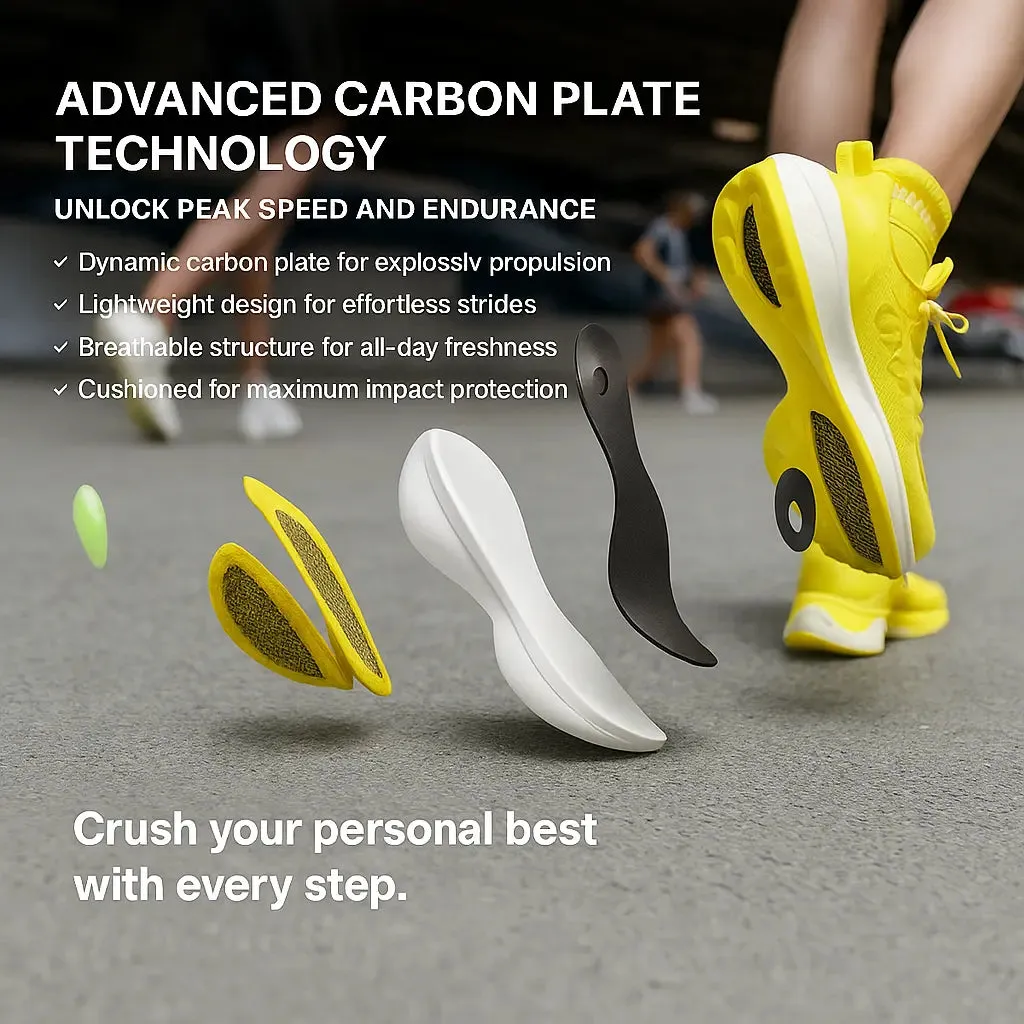 Lyra – Advanced Carbon Plate Running Shoes for Enhanced Performance & Breathable Comfort