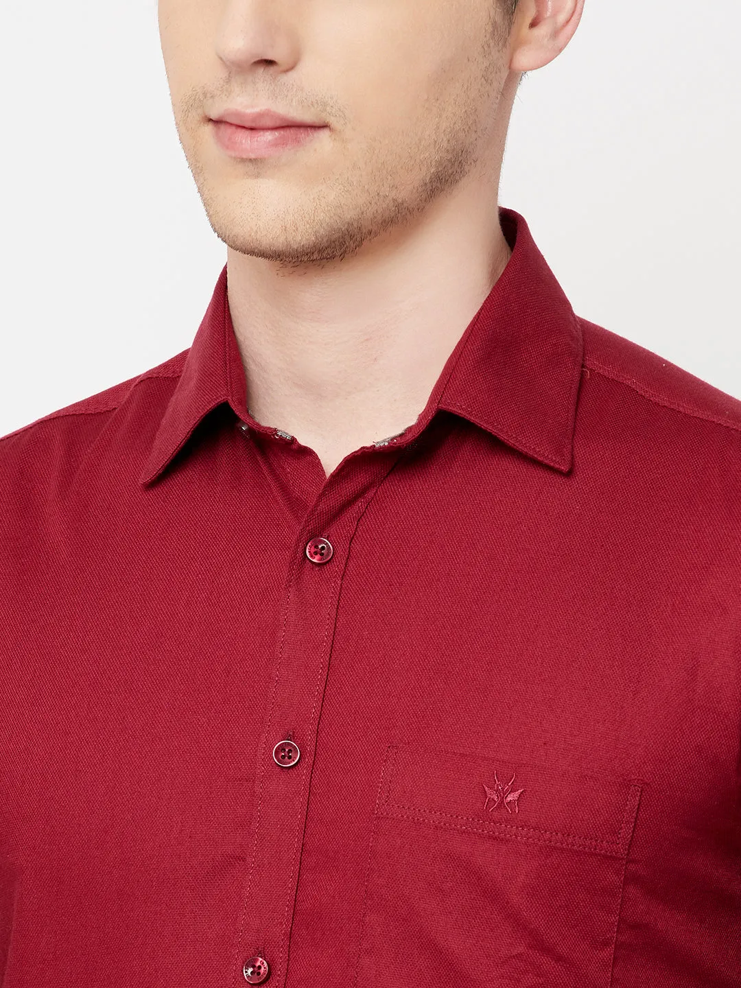 Maroon Casual Shirt