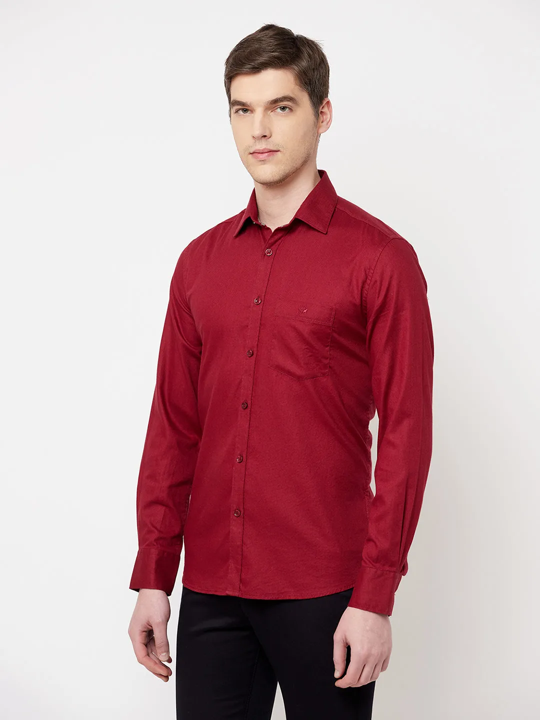 Maroon Casual Shirt
