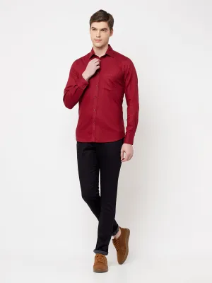 Maroon Casual Shirt