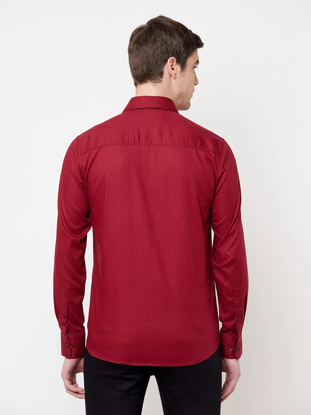 Maroon Casual Shirt
