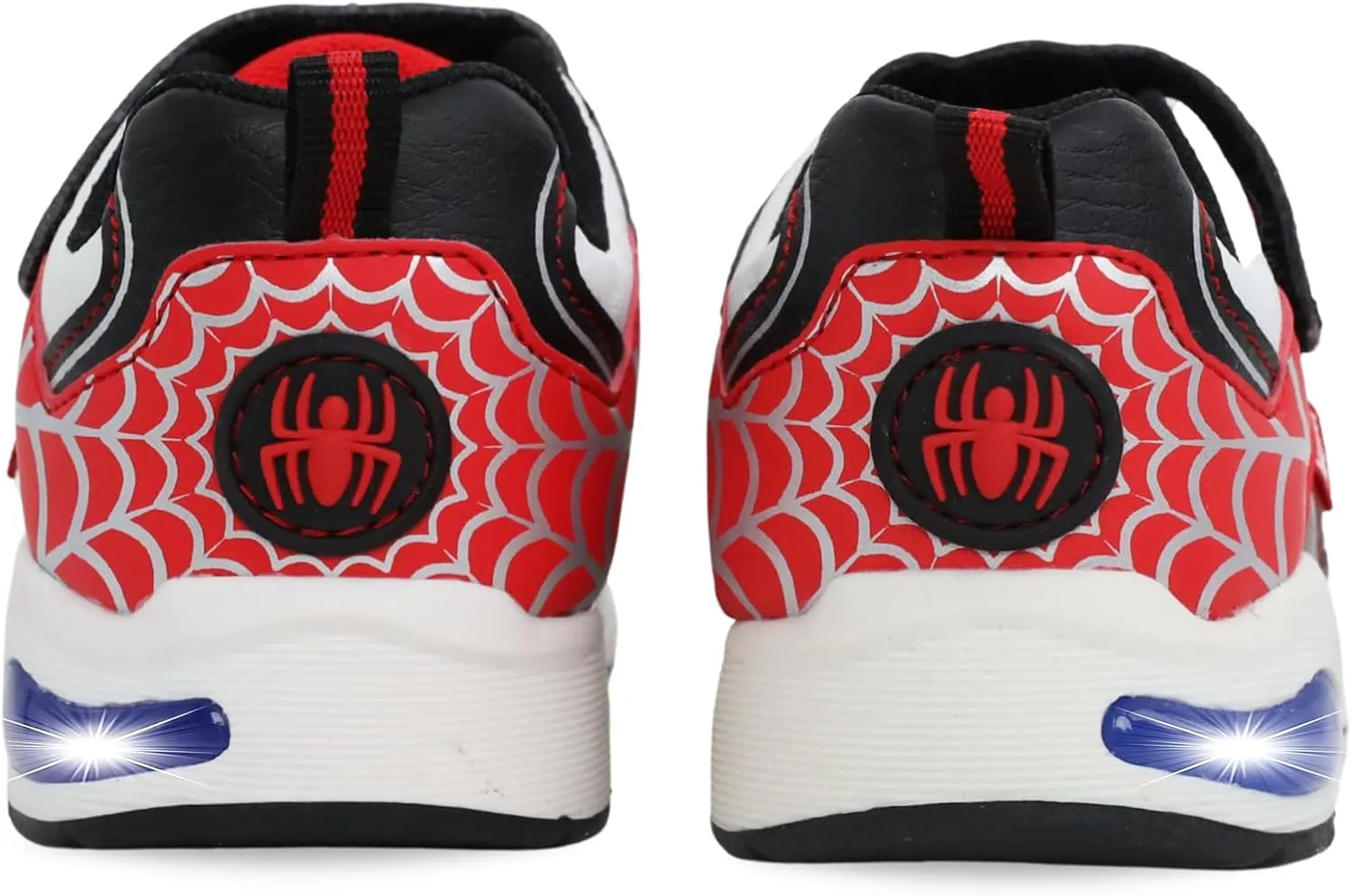 Marvel Spiderman Toddler Boys Light Up Hook and Loop Sneakers