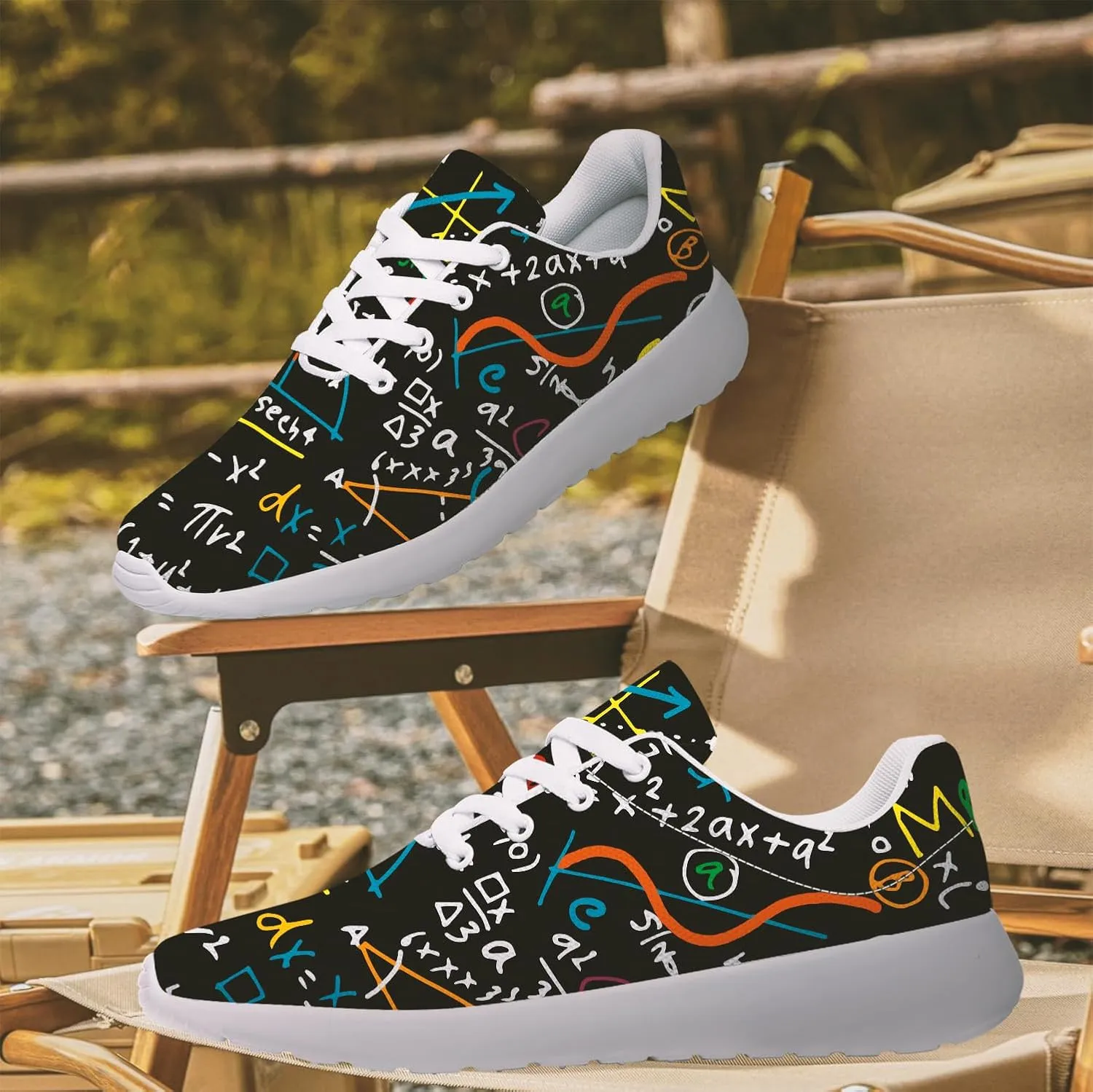 Math Shoes for Women Men Walking Shoes Teacher Sneakers Tennis Shoes Gifts for Women Men