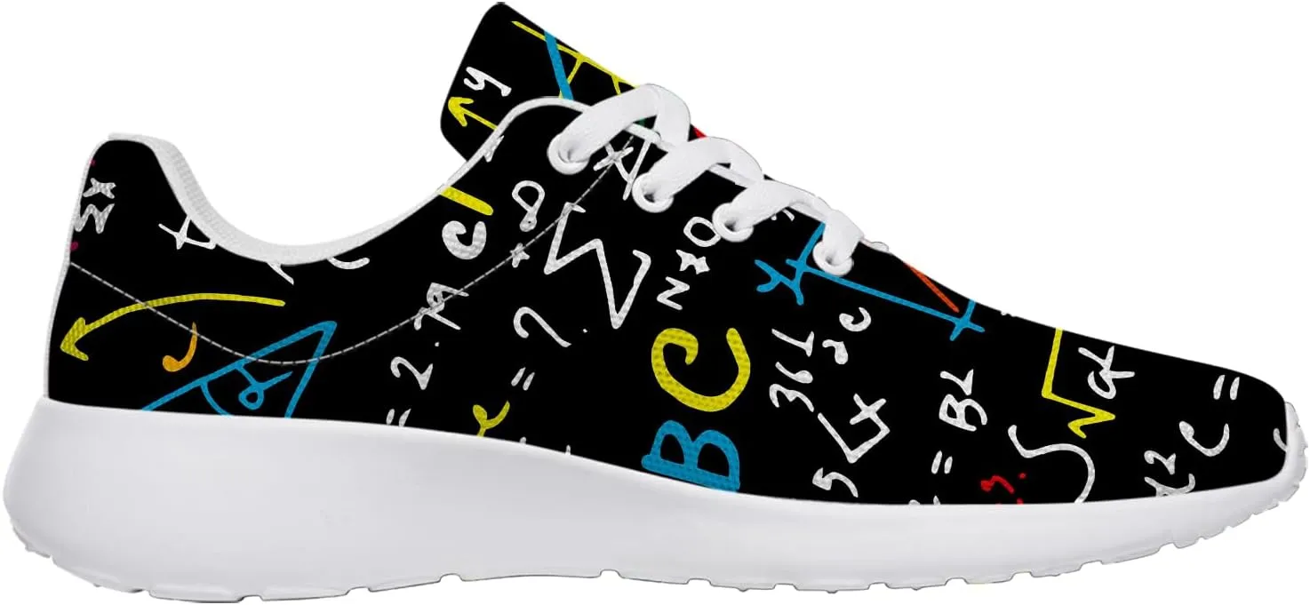 Math Shoes for Women Men Walking Shoes Teacher Sneakers Tennis Shoes Gifts for Women Men