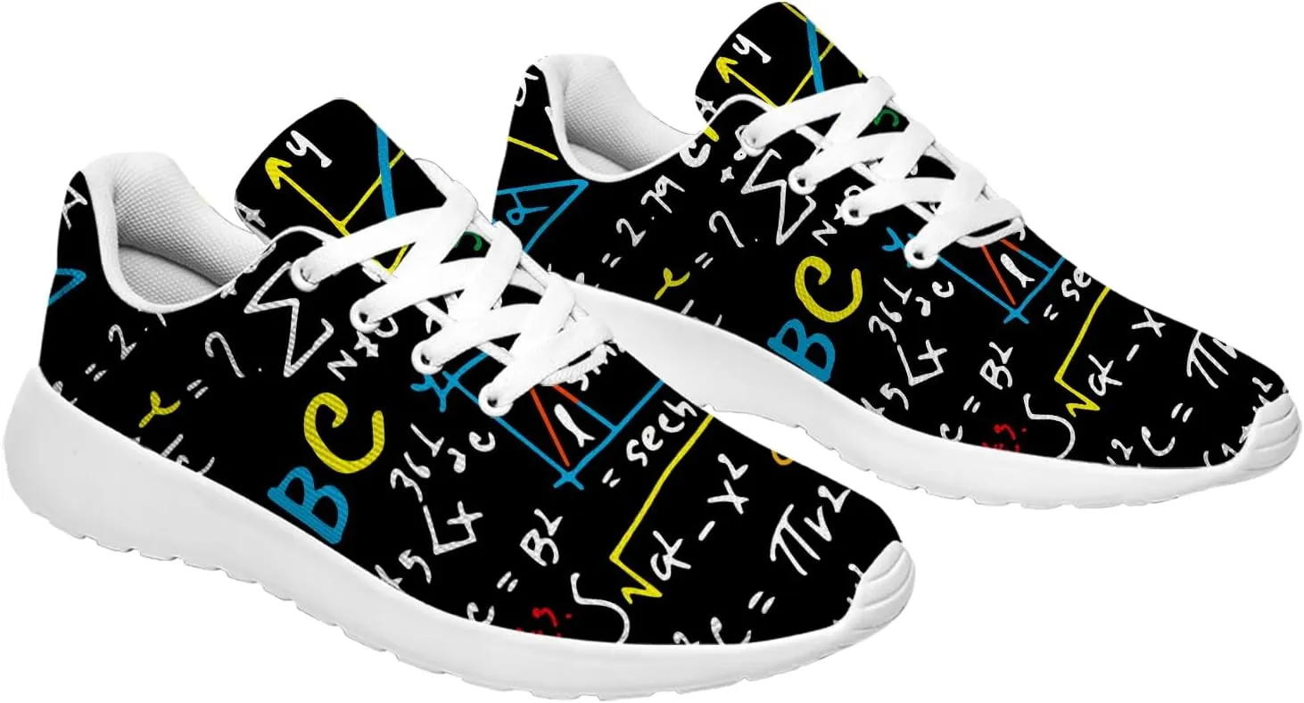 Math Shoes for Women Men Walking Shoes Teacher Sneakers Tennis Shoes Gifts for Women Men