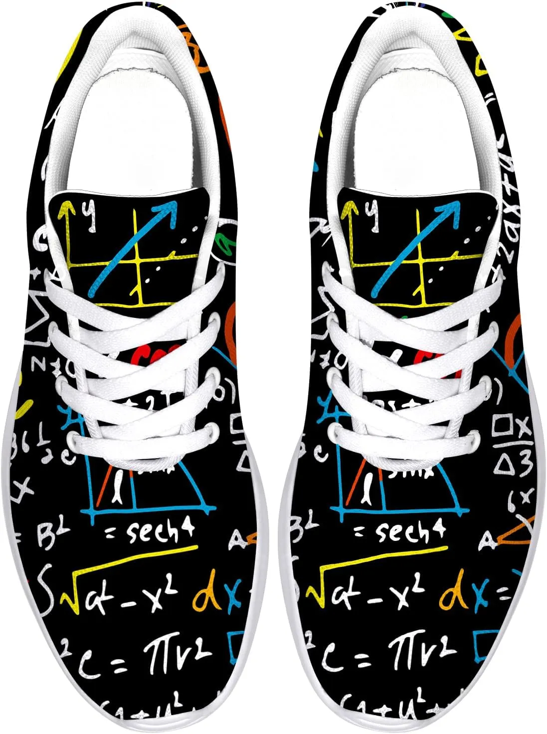 Math Shoes for Women Men Walking Shoes Teacher Sneakers Tennis Shoes Gifts for Women Men