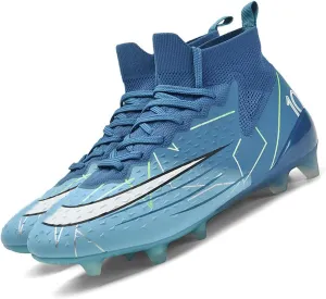 MEBAMY Men's Soccer Cleats Indoor Turf Lightweight Performance Training Soccer Shoes Soft Ground Athletic Football Boots Outdoor