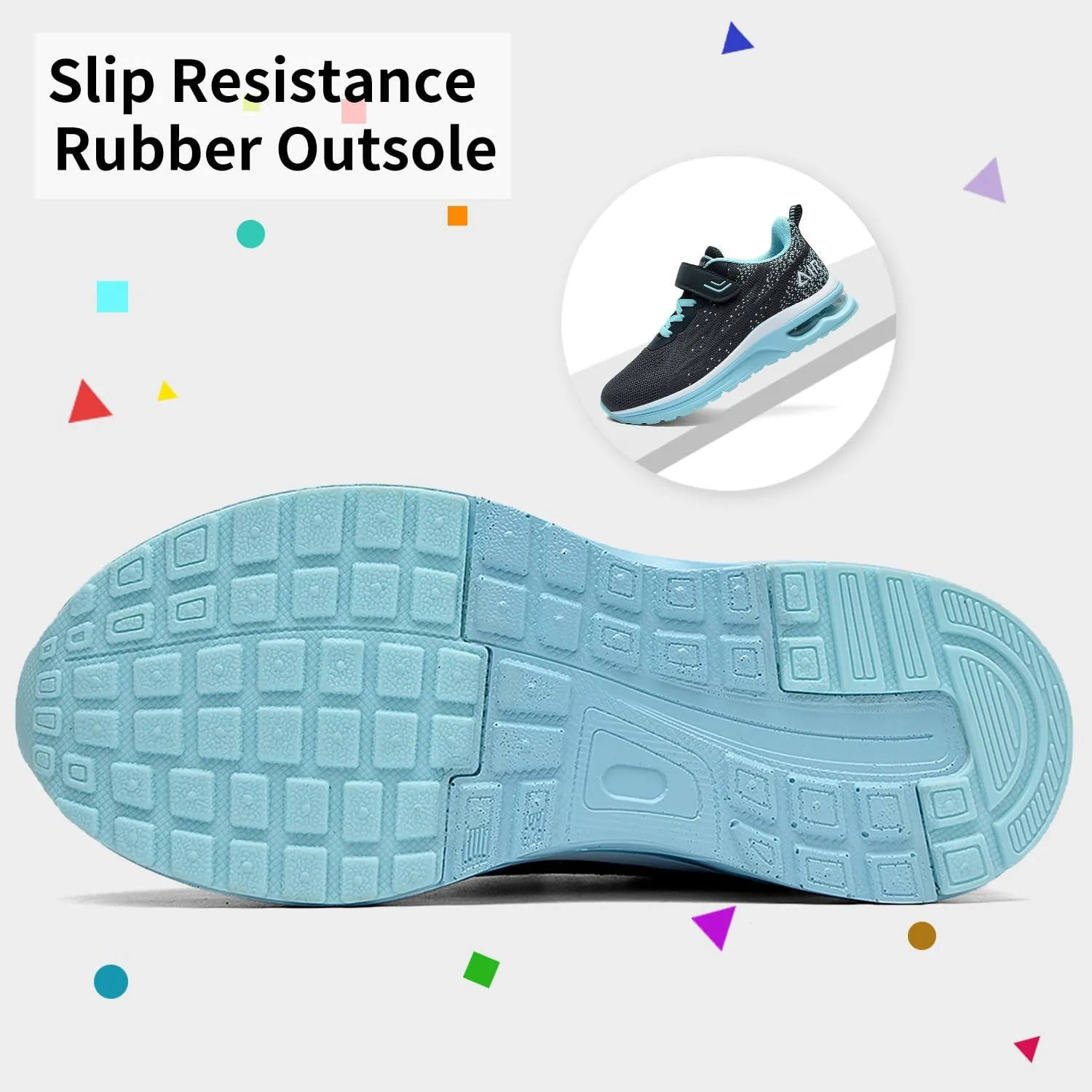 MEHOTO Kid Air Tennis Running Shoes, Athletic Walking Jogging Sport Lightweight Breathable Sneakers for Boys Girls