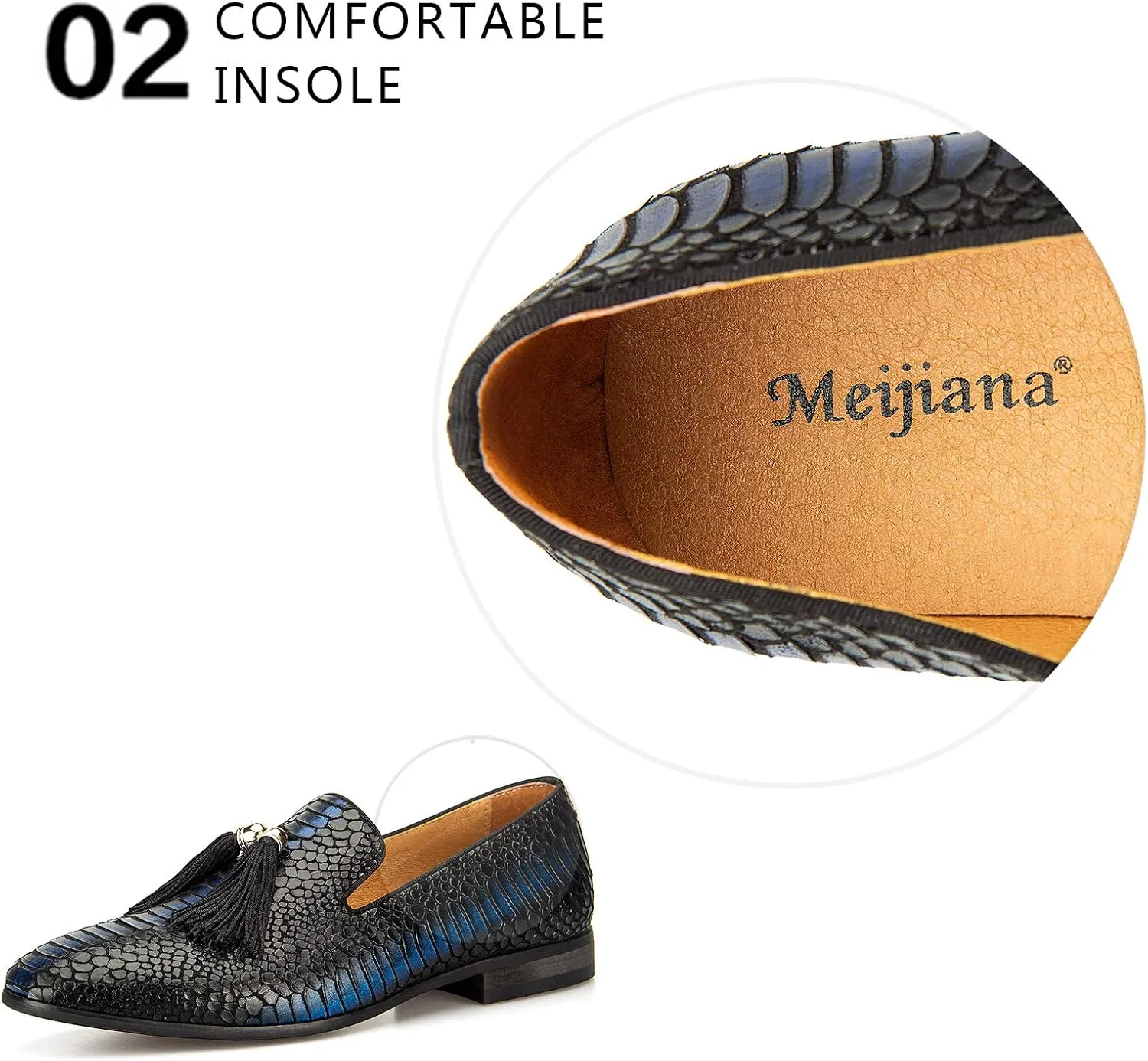 Meijiana Men's Classic Loafers - Wedding & Party Shoes