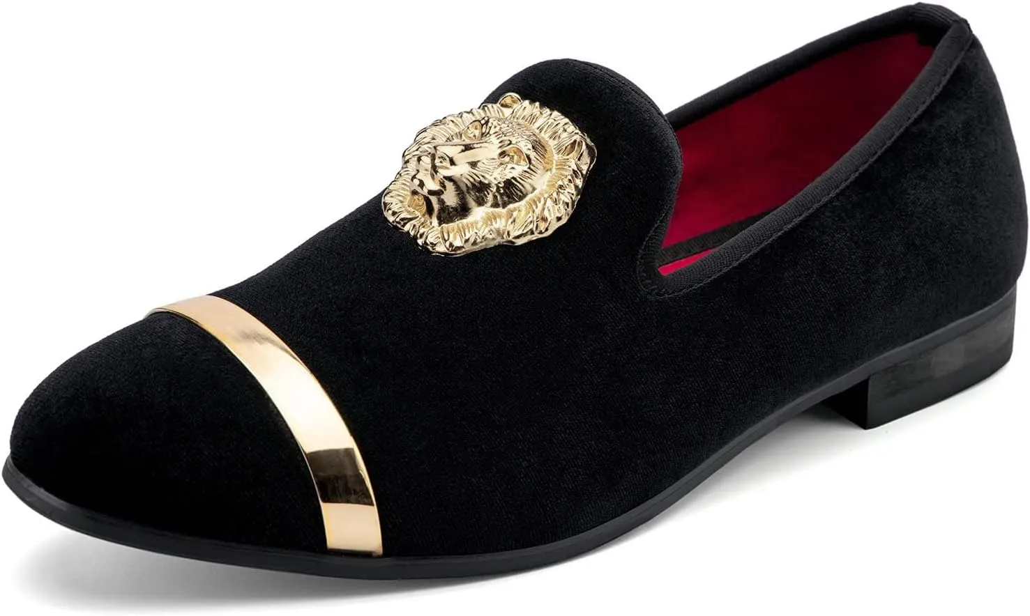 Meijiana Men's Loafers Velvet Shoes Metal Eagle Buckle Wedding Party Smoking Slipper Dress Loafers Shoes for Men