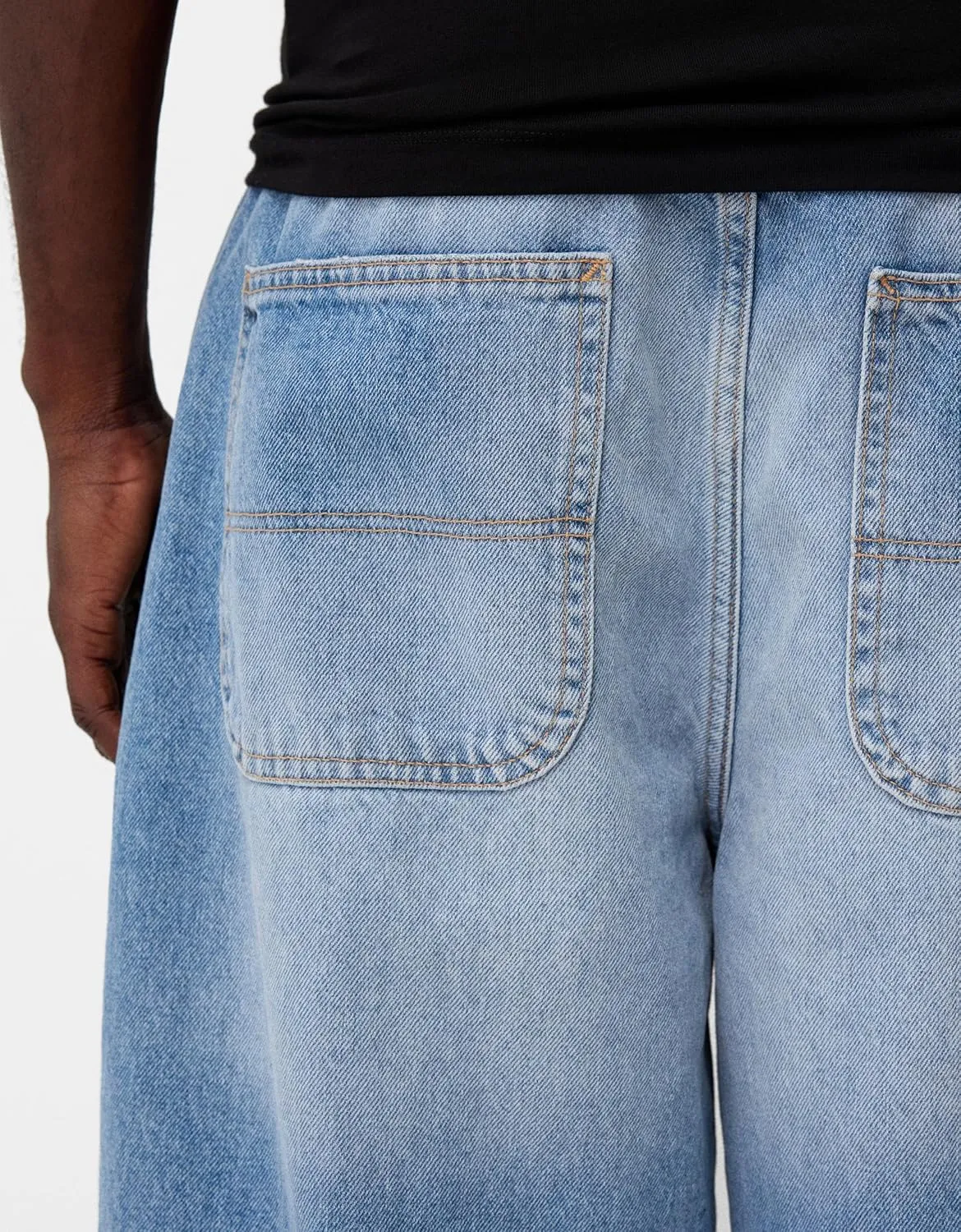 Men Grunge Jeans Vintage Baggy Wide Leg Hip Hop Skater Denim Pants Fashion Casual Loose Fit Trousers Streetwear