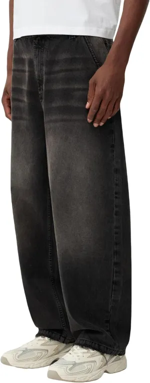 Men Grunge Jeans Vintage Baggy Wide Leg Hip Hop Skater Denim Pants Fashion Casual Loose Fit Trousers Streetwear
