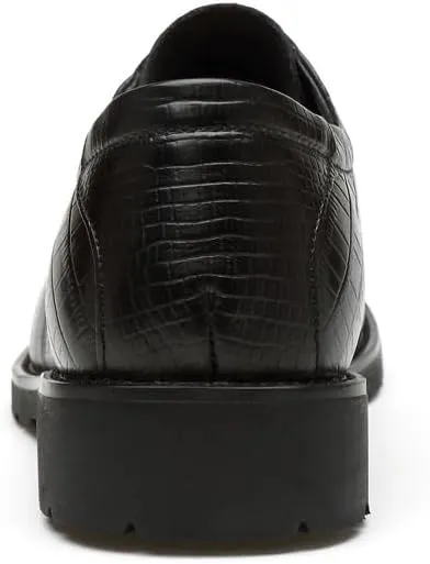 Men Oxford Shoes Men's Fashion Business Breathable Derby Shoes Lace Up Work Loafers Classic Pointed Toe Shiny Comfortable Dress Shoes