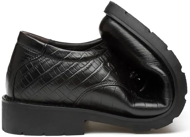 Men Oxford Shoes Men's Fashion Business Breathable Derby Shoes Lace Up Work Loafers Classic Pointed Toe Shiny Comfortable Dress Shoes