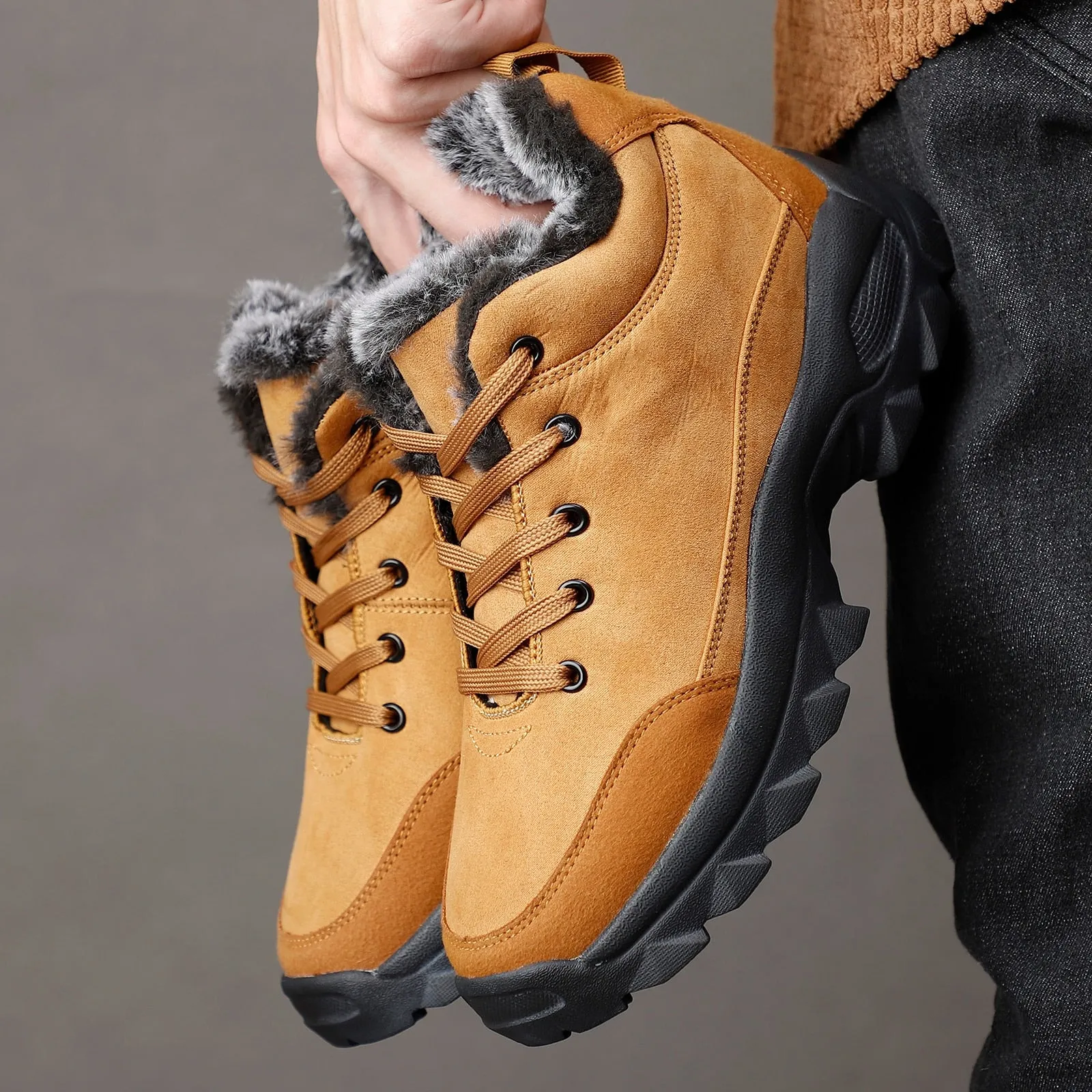 Men Warm Fluff Boots