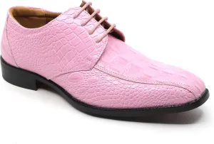 Men's Alligator Crocodile Print Oxford Fashion Lace Up Dress Shoe croco-03