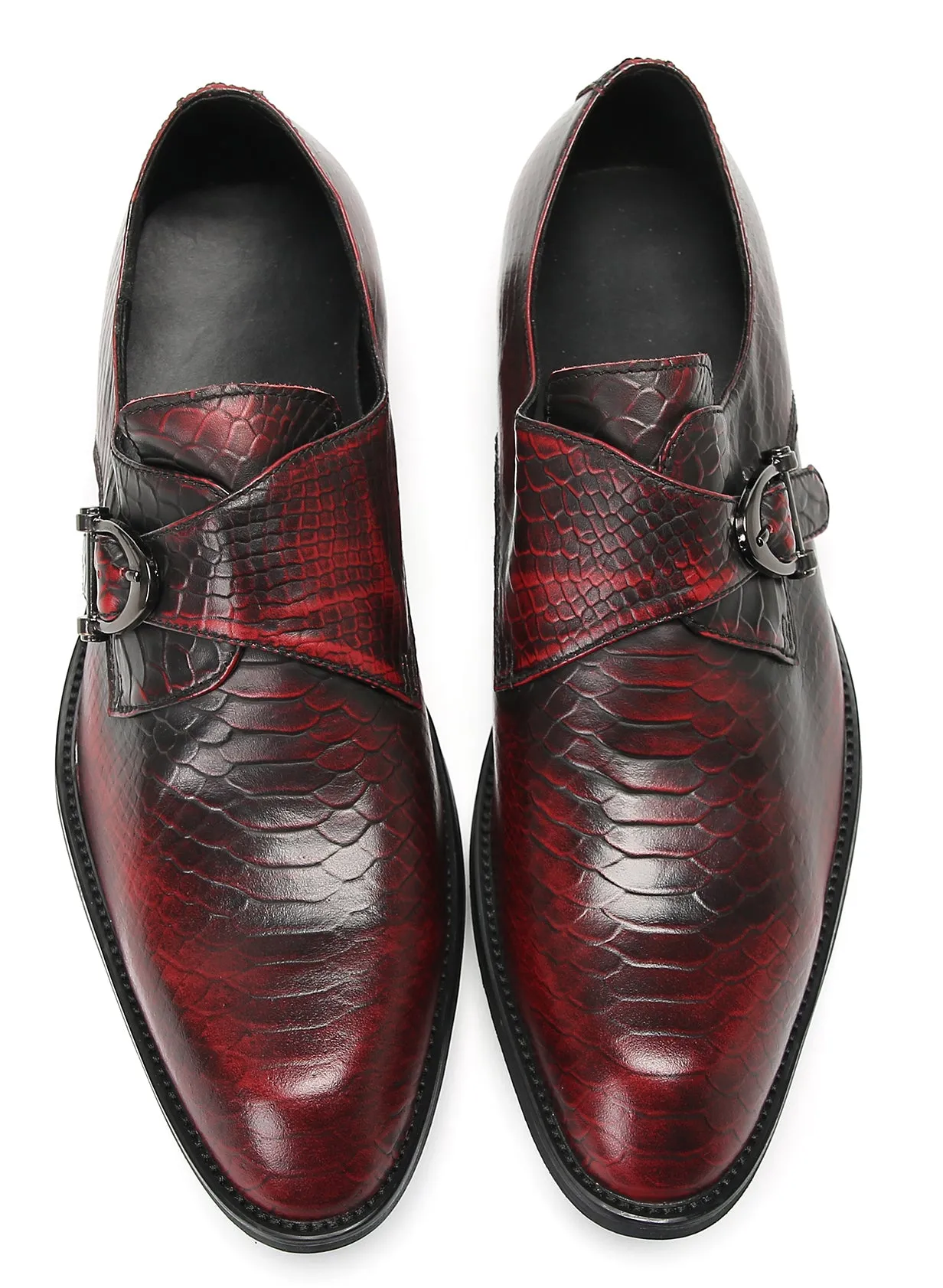 Mens Casual Driving Monk Strap Loafers