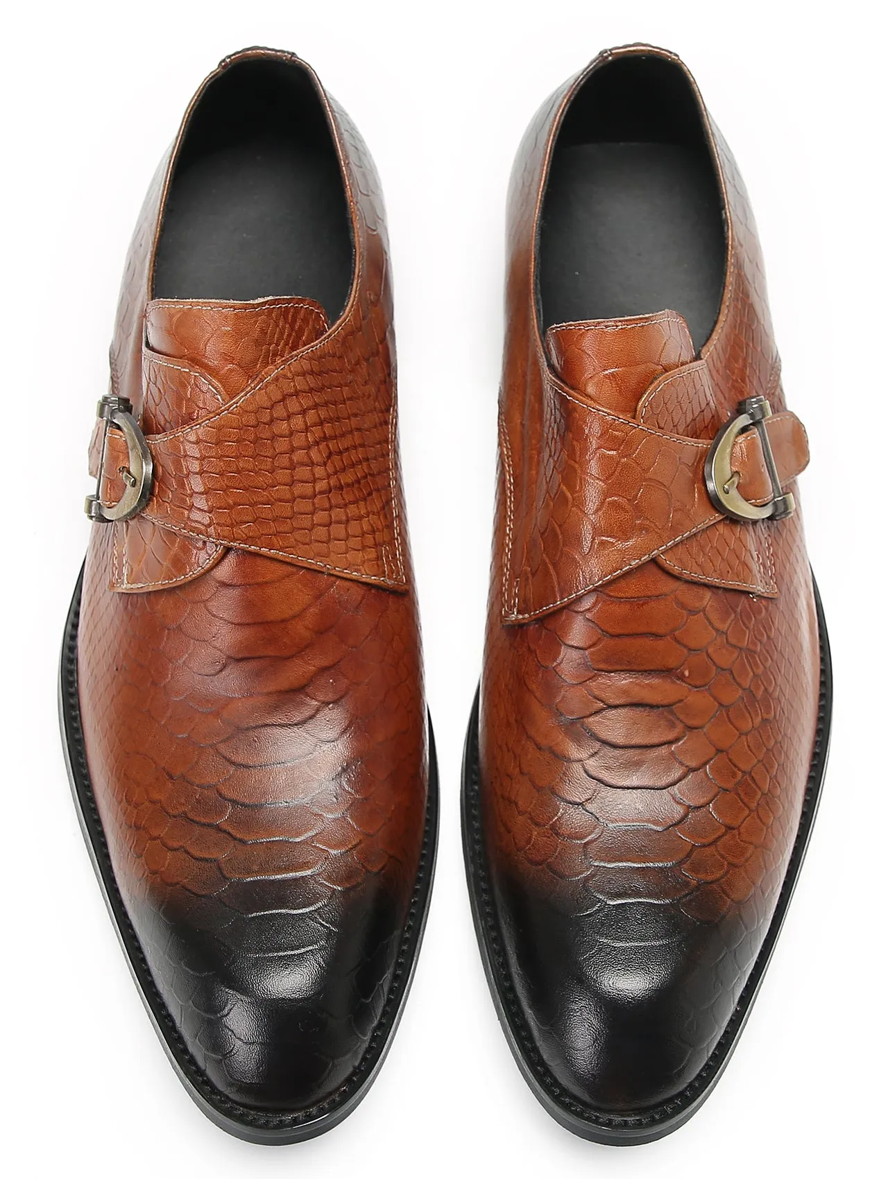 Mens Casual Driving Monk Strap Loafers