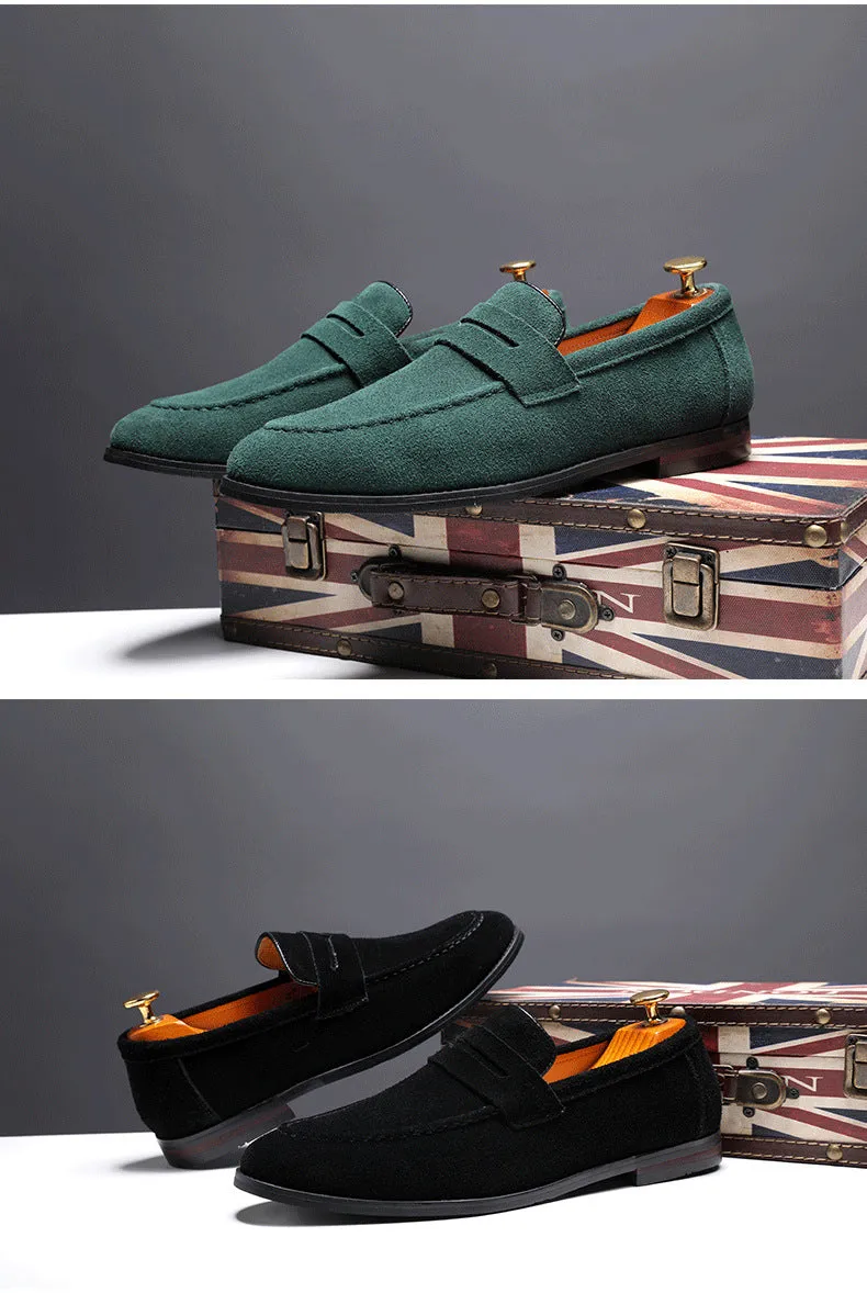 Men's casual suede loafers