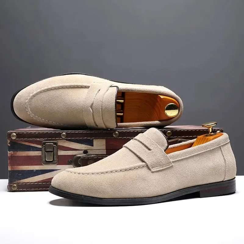 Men's casual suede loafers