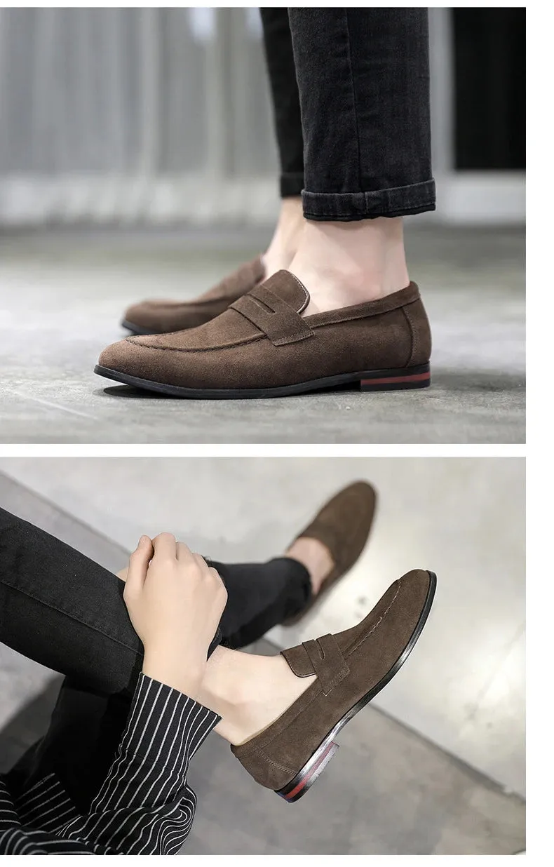 Men's casual suede loafers