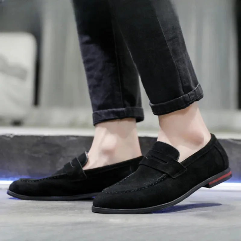 Men's casual suede loafers