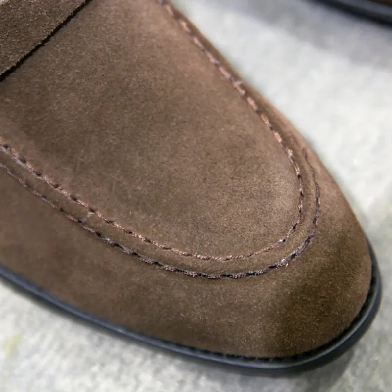 Men's casual suede loafers