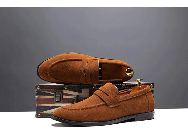 Men's casual suede loafers