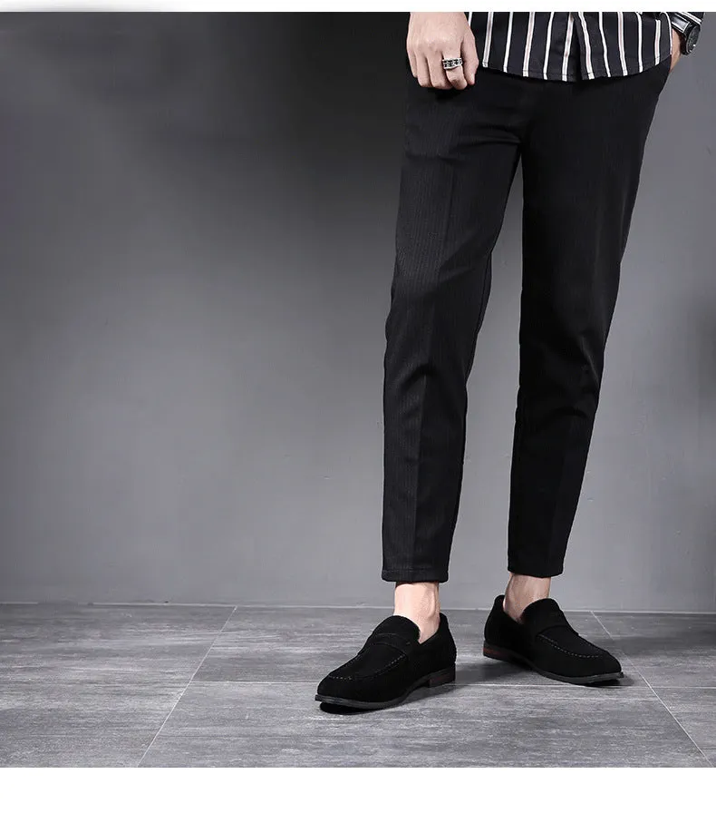 Men's casual suede loafers