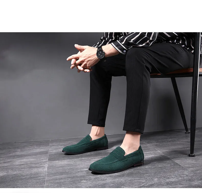 Men's casual suede loafers