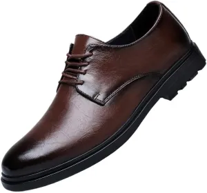 Men’s Classic Lace-Up Dress Shoes Shiny Patent Leather Formal Business Oxfords for Men
