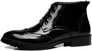 Men's Classic Leather Brogues Oxfords Ankle Dress Boots