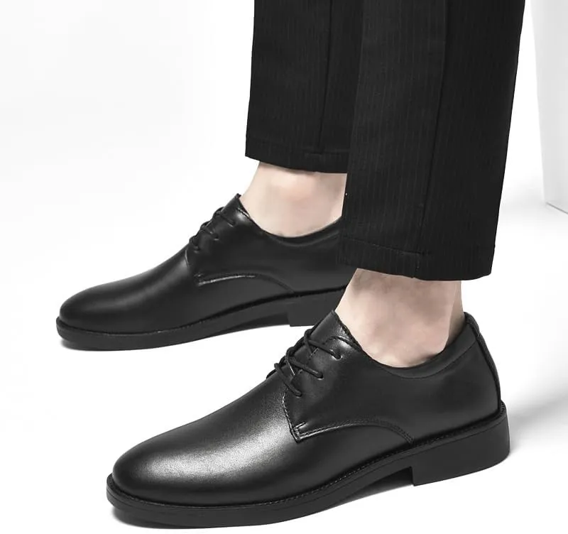 Mens Classic Leather Dress Shoes Modern Formal Business Lace Up Oxfords Shoes for Men
