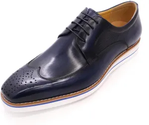 Mens Derby Formal Dress Suit Oxfords Shoes Genunie Leather Wingtip Brogues Modern Shoes Men's Fashion Business Casual Prom Wedding Tuxedo Shoes for Men
