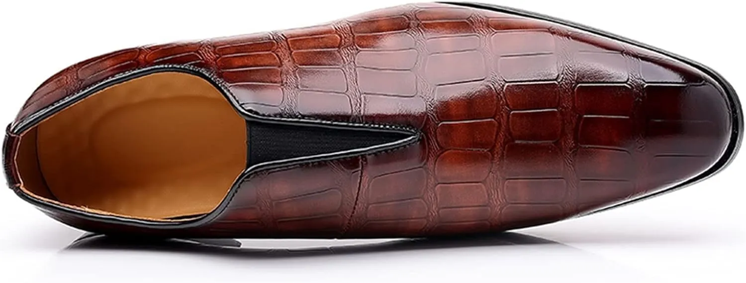 Men's Dress Shoes Classic Casual Loafers Tuxedo Oxford Shoes Formal Wedding Shoes Wide Business Penny Loafers