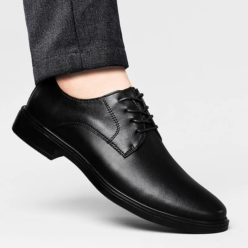 Men's Dress Shoes Fashion Pointed Toe Lace Up Business Oxfords Tuxedo Shoes for Men