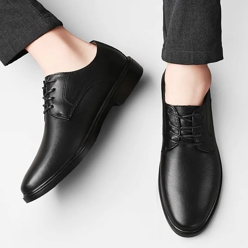 Men's Dress Shoes Fashion Pointed Toe Lace Up Business Oxfords Tuxedo Shoes for Men