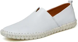 Men's Driving Loafers Leather Casual Slip On Shoes