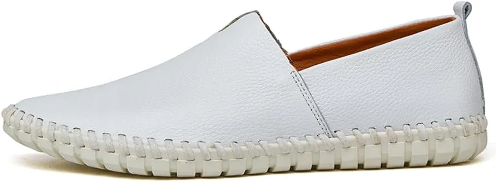 Men's Driving Loafers Leather Casual Slip On Shoes