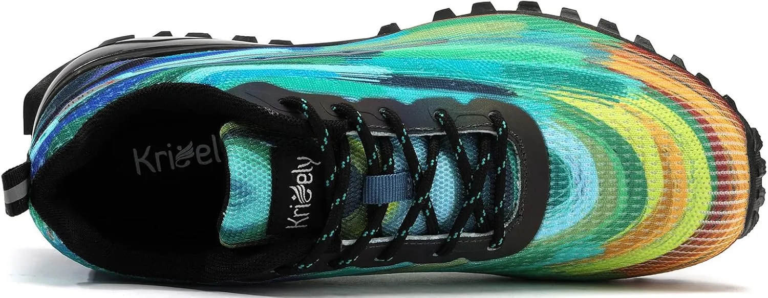 Men's Fashion Sneakers Lightweight Breathable Walking Shoes Tennis Cross Training Shoe Non Slip Trail Running Shoes