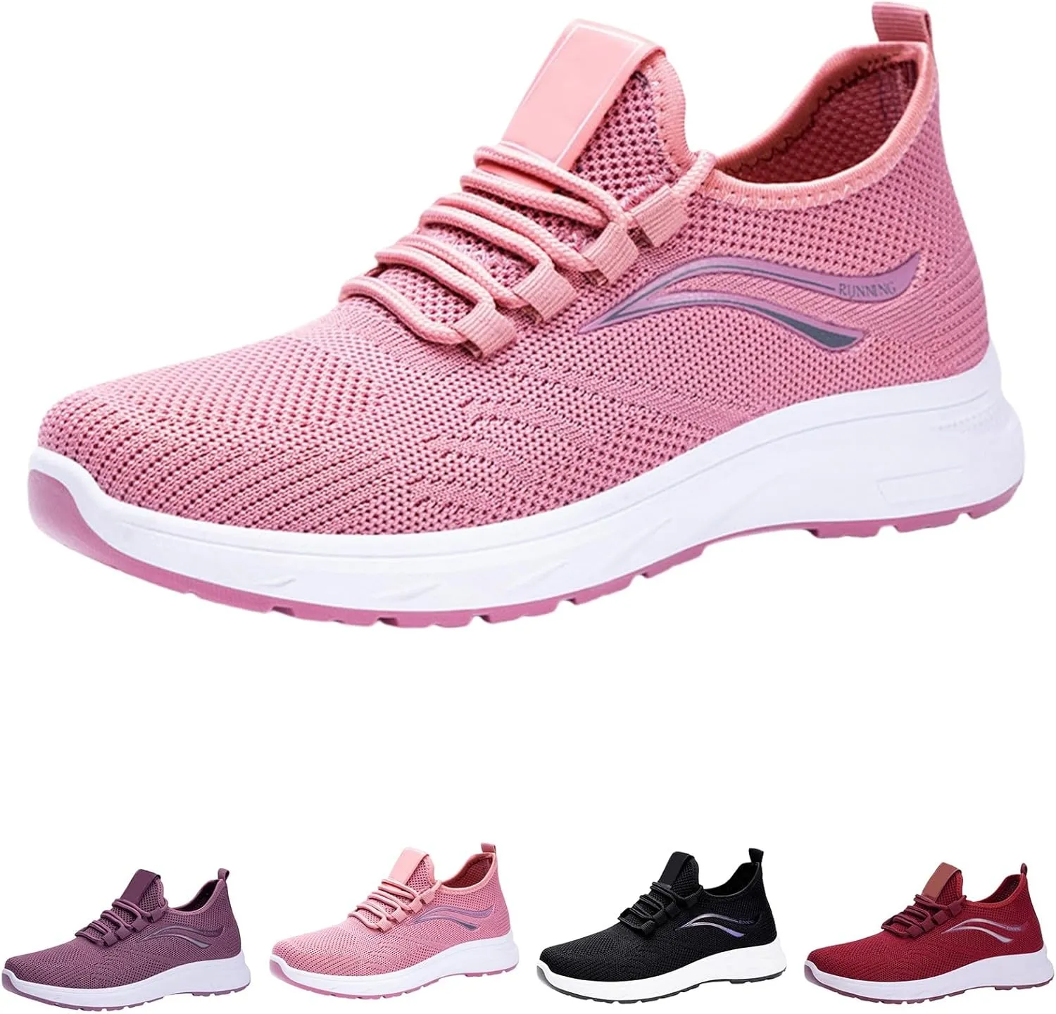 Men's Fashion Sneakers Mesh Running Shoes Non Slip Casual Athletic Walking Shoes Comfortable Cushion Sneaker