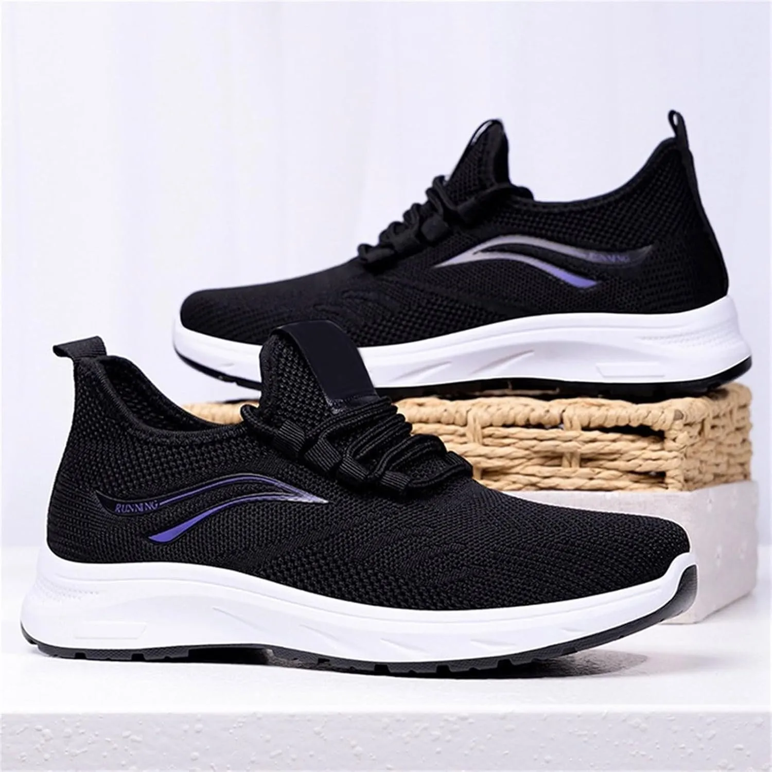 Men's Fashion Sneakers Mesh Running Shoes Non Slip Casual Athletic Walking Shoes Comfortable Cushion Sneaker