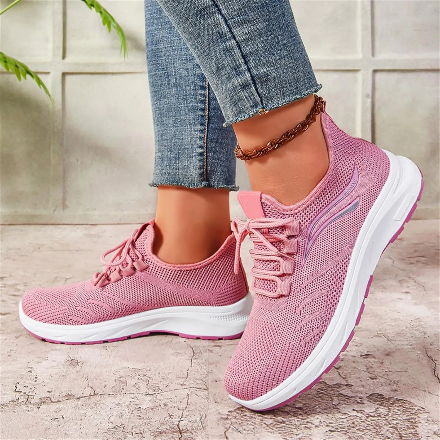 Men's Fashion Sneakers Mesh Running Shoes Non Slip Casual Athletic Walking Shoes Comfortable Cushion Sneaker