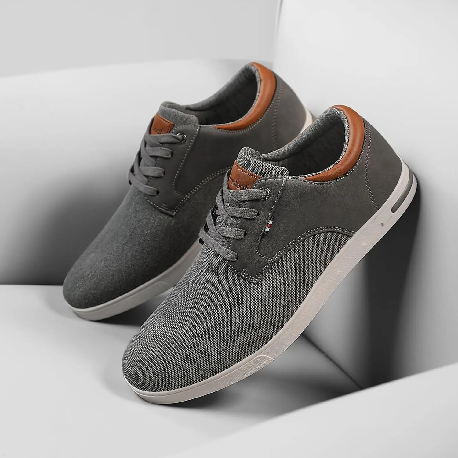 Mens Fashion Sneakers Oxfords Casual Shoes Soft Comfortable Lace-Up Dress Sneakers